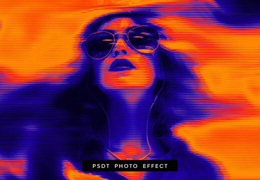 Orange And Purple Abstract Motion Smear Photo Effect