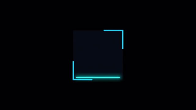 Scanning Code Icon Animation, QR Code and Barcode Scanner Concept, Biometric Security Interface with Transparent Background in 4K.