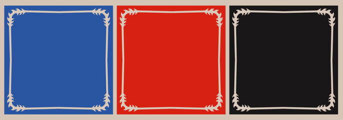 vector illustration of fire frame