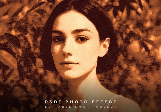 Brown And Orange Vintage Paper Texture Photo Effect