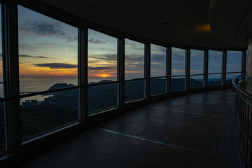 稲佐山山頂展望台から見る夕景（長崎市）