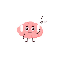 Obraz premium Brain Emoji Clipart