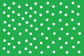 Vibrant Green Background with White Polka Dots for Creative Projects