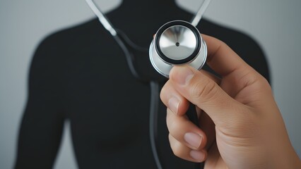 Doctor Holding Stethoscope in Hand Closeup.