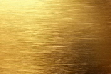 Brushed Gold Metallic Texture Background with Elegant Linear Strokes and Reflective Shimmering Surface for Luxury Branding, Premium Product Packaging, and Award Ceremony Backdrops