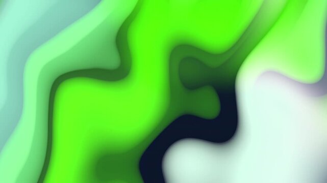 Vibrant abstract background with swirling green, blue, and black liquid shapes on a white base with a smooth gradient effect.