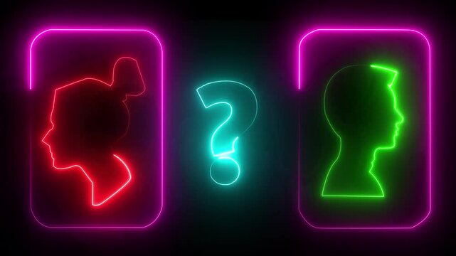  Help icon, support concept, call center and customer service animation on black background. Motion Graphic