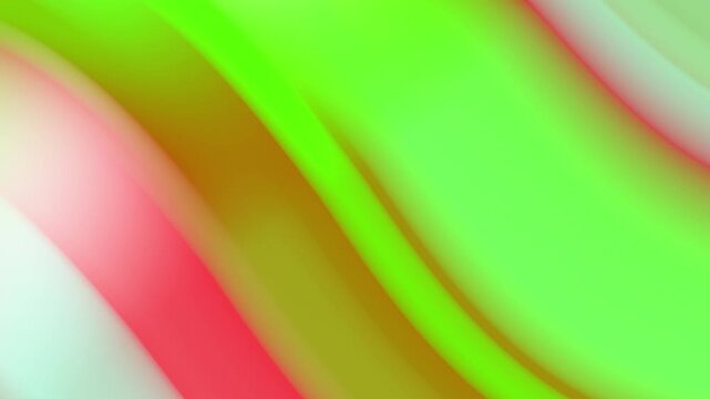 Vibrant abstract background with swirling green, red, and white hues in a smooth, blended composition with a soft focus effect.