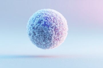 Abstract Colorful 3D Sphere with Textured Surface and Soft Lighting Effect