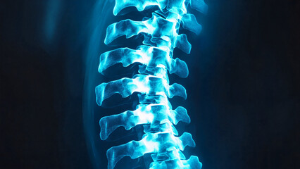 X-ray Style Visualization, Bone Density Comparison Concept, medical education, pharmaceutical ads, health awareness campaigns, hospital presentations, radiology materials, pharmaceutical marketing.