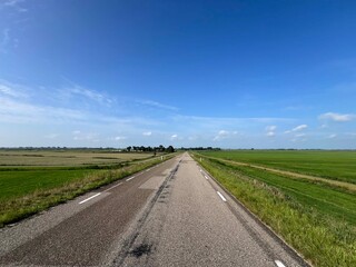 Fototapeta premium Road around Sneek in Friesland