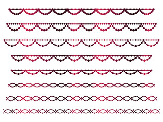 丸、半円ラインうろこ1、11ワイン