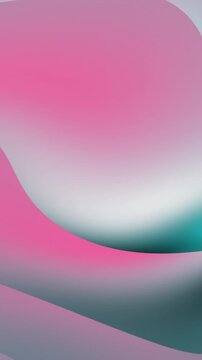 Abstract background with smooth gradient waves in shades of pink, teal, and purple, creating a soft and calming visual effect.