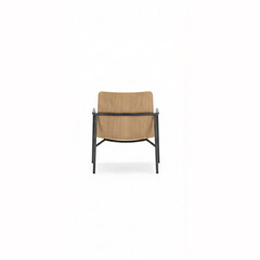 Stylish modern wood and steel chair provides comfort and elegance for your modern home or office space