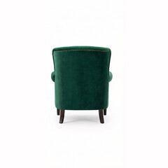 Elegant green velvet armchairs offer classic comfort and style for upscale living room decor ideas