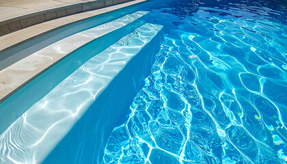 Beachfront paradise luxurious pool ocean views and sunny deck chairs concept luxury oceanfront retreat infinity pool private cabanas sunset views
6