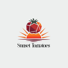 Restaurant Logo Design : -  Sunset Tomatoes
