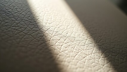nubuck. Extreme close-up of nubuck leather texture showing fibrous structure under natural window light. lifestyle magazines.