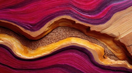 Abstract layered colorful wavy lines texture background