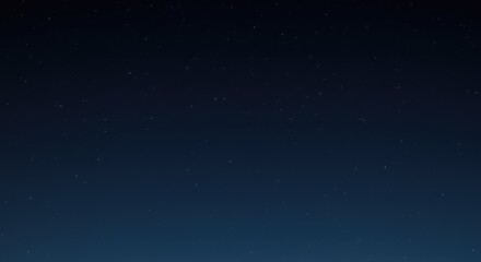 Fototapeta premium Night sky, dotted with stars, gradient dark blue