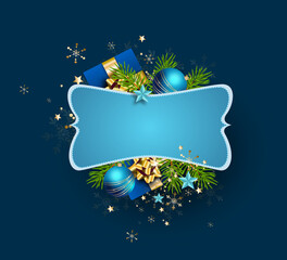 Merry Christmas greeting card background
