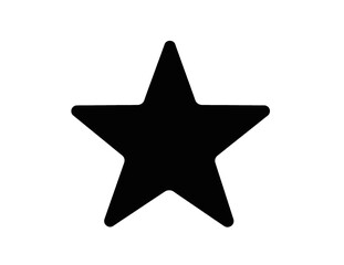 Star Shape Icon in Minimalist Line Art Style