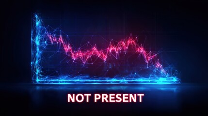 A digital representation of economic decline. ..Created with Generative AI, not depicting real subjects.