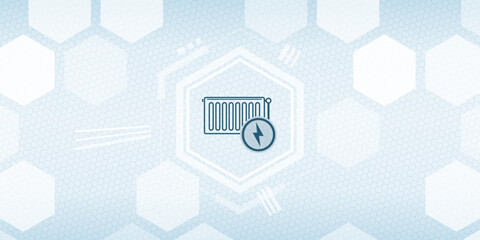 Vector Header Concept for Electric Heating and Smart Home Comfort