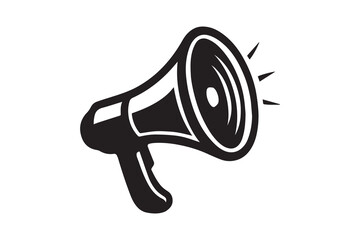 Speaker silhouette with white background