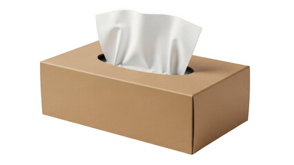 Tissue box isolated on transparent background