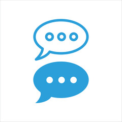 Speech bubble icon vector design template