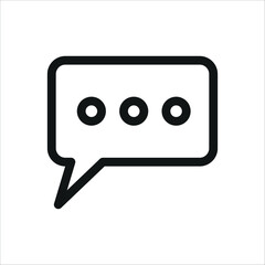 Speech bubble icon vector design template