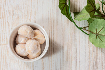 ティータイムのお菓子 スノーボール クッキー
Snowball Cookies for Tea Time