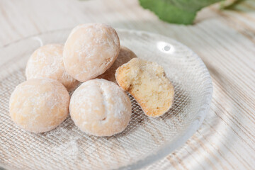 ティータイムのお菓子 スノーボール クッキー
Snowball Cookies for Tea Time