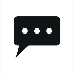 Speech bubble icon vector design template