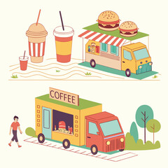 set of transport icons