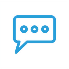 Speech bubble icon vector design template