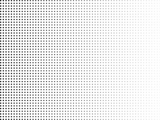 Abstract black and white digital pattern with dot matrix and lines