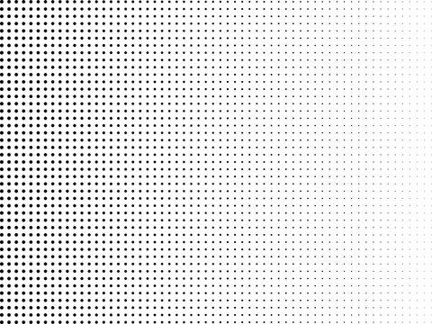 Abstract black and white digital pattern with dot matrix and lines
