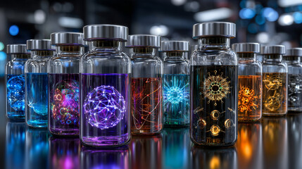 Stem Cell Vial and Laboratory Glassware 