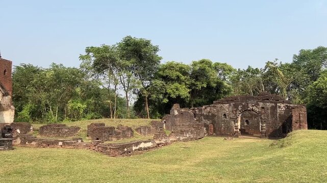 Ruins of temple at Pathra at Midnapore, India