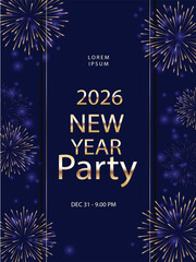 happy new year 2026 fireworks