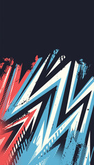 Vibrant Abstract Grunge Lightning Shapes background with dark background
