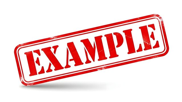 Rubber stamp example logo