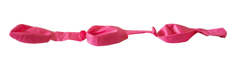 flat balloon isolated on white