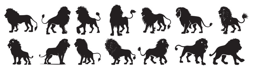  lion king silhouette black logo animals silhouettes icons  © Yibms