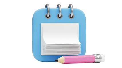 Calendar and Pencil: Planning and Organization Concept