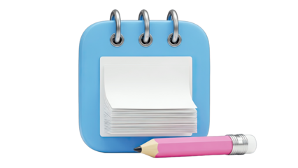 Calendar and Pencil: Planning and Organization Concept