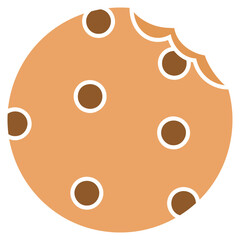 Obraz premium Chocolate Chip Cookie Cartoon