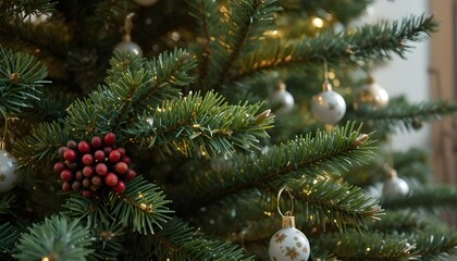 branches of a Christmas tree